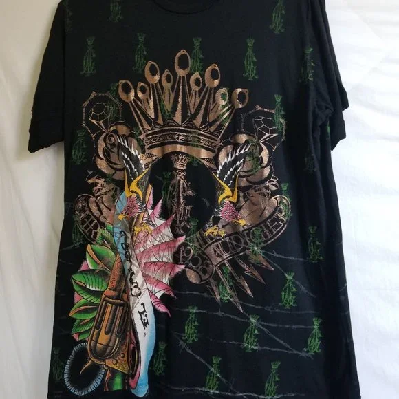 Christian Audigier. Very Rare Vintage beautiful collectible t-shirt .  L… - Picture 2 of 16